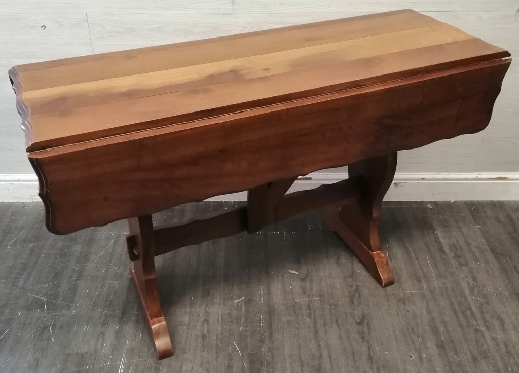 NARROW VINTAGE DROP LEAF DINING TABLE