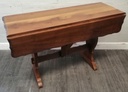 NARROW VINTAGE DROP LEAF DINING TABLE