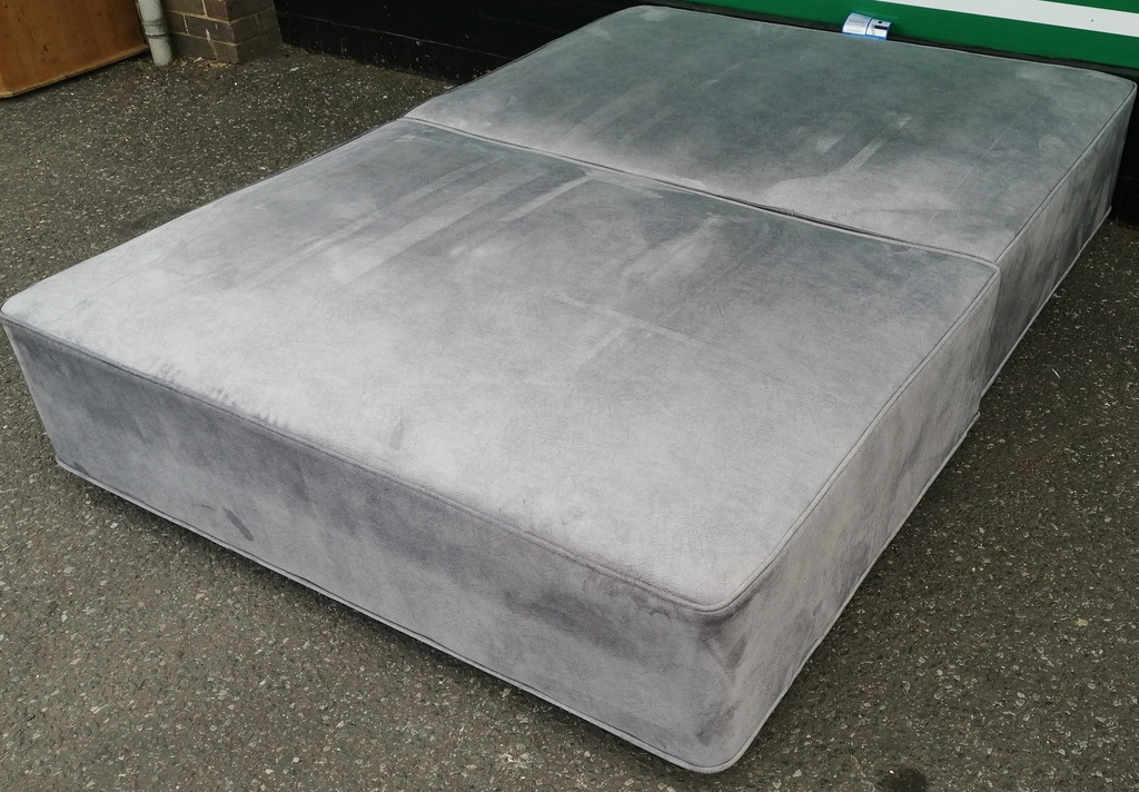 MODERN GREY 4FT6" VI-SPRING SPRUNG TOP DIVAN BASE