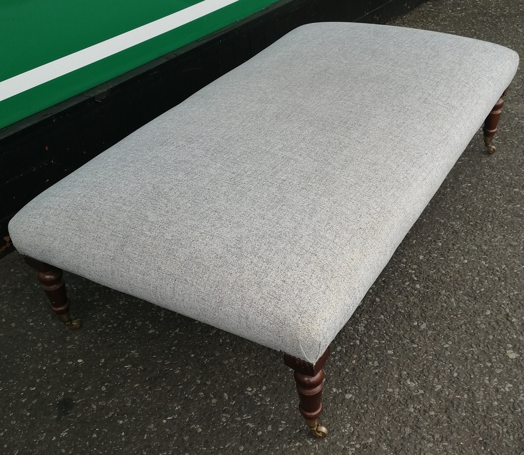 Lovely large grey coffee table footstool