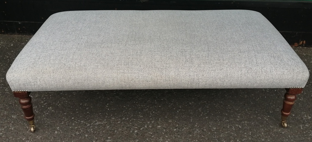 Lovely large grey coffee table footstool