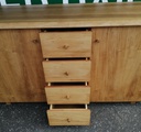 Quality Cherry Wood Sideboard With Drawers From Heals