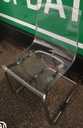 Pair of IKEA TOBIAS  transparent/chrome-plated Chairs
