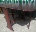 MAHOGANY STYLE DROP LEAF DINING TABLE