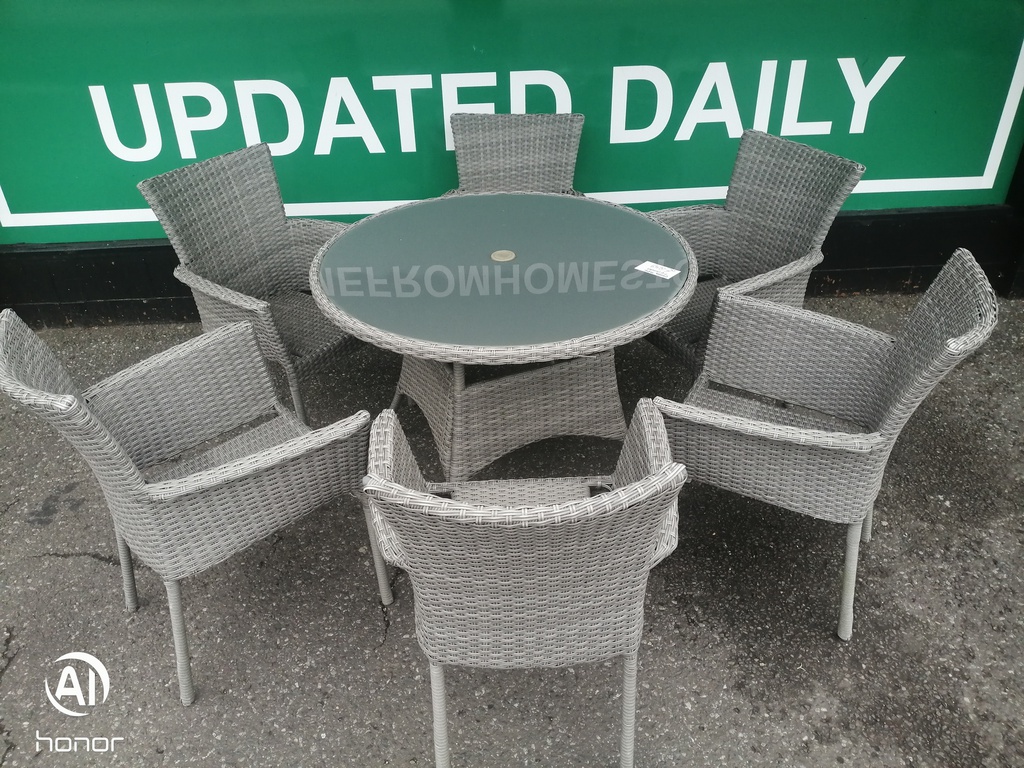 garden table and 6 chairs