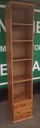 SLIM LINE NARROW PINE BOOKCASE WITH DRAWER