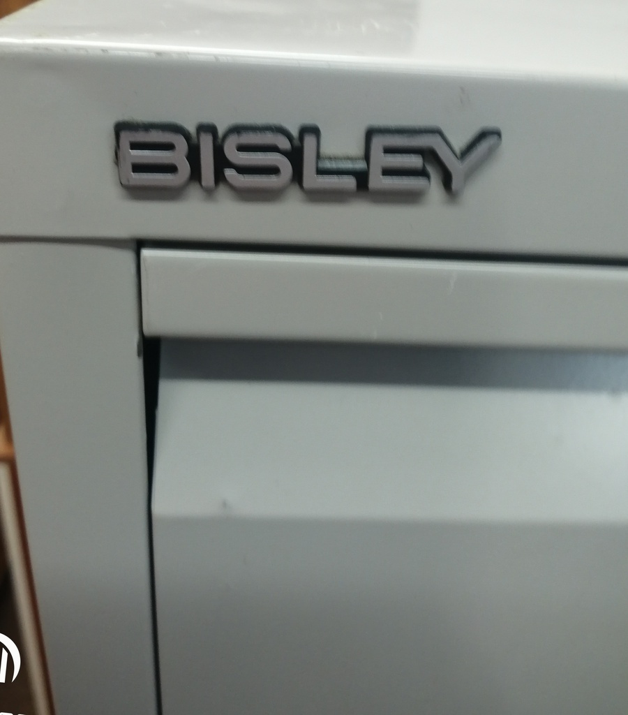 BISLEY Grey Metal Four Drawer Filing Chest