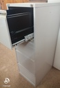 BISLEY Grey Metal Four Drawer Filing Chest