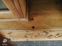 Part glazed pine dresser