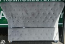 LOVELY GREY BUTTON BACK 5ft BED FRAME