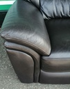Quality Dark Brown  Leather Two Seater Sofa
