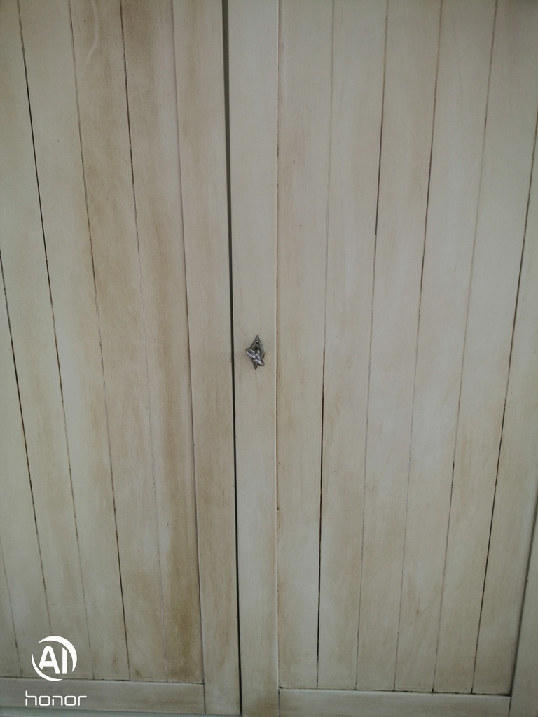 SOLID WOOD SHABBY CHIC PAINTED WARDROBE