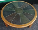 LARGE VERY STYLISH ROUND DANISH COFFEE TABLE