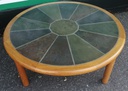 LARGE VERY STYLISH ROUND DANISH COFFEE TABLE