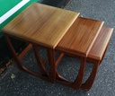 Retro Teak Style  Nest of Three Tables