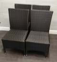 SET OF FOUR GARDEN CHAIRS