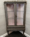 Stunning painted corner  glazed fronted display unit