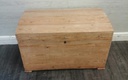 LOVELY OLD PINE DOME TOP BLANKET BOX