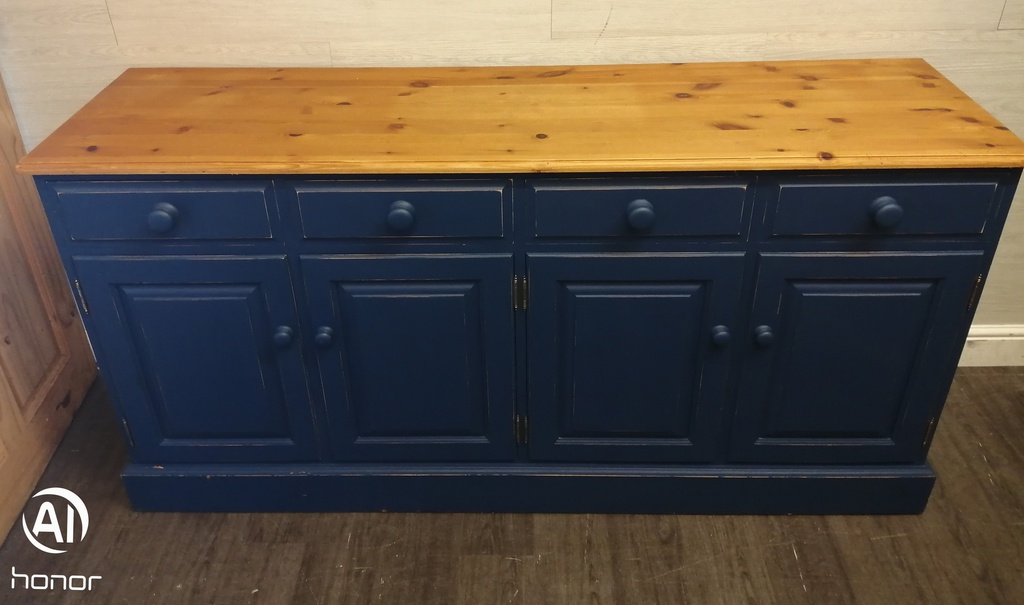 Quality painted solid pine large sideboard