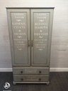 Lovely painted pine wardrobe