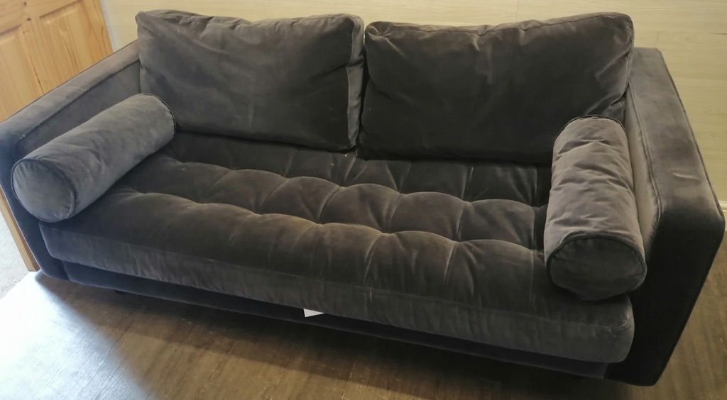LOVELY BLUE VELVET STYLE SOFA