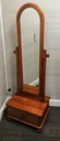 Cheval Pine Mirror with Drawer