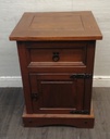 Single large mexican pine bedside