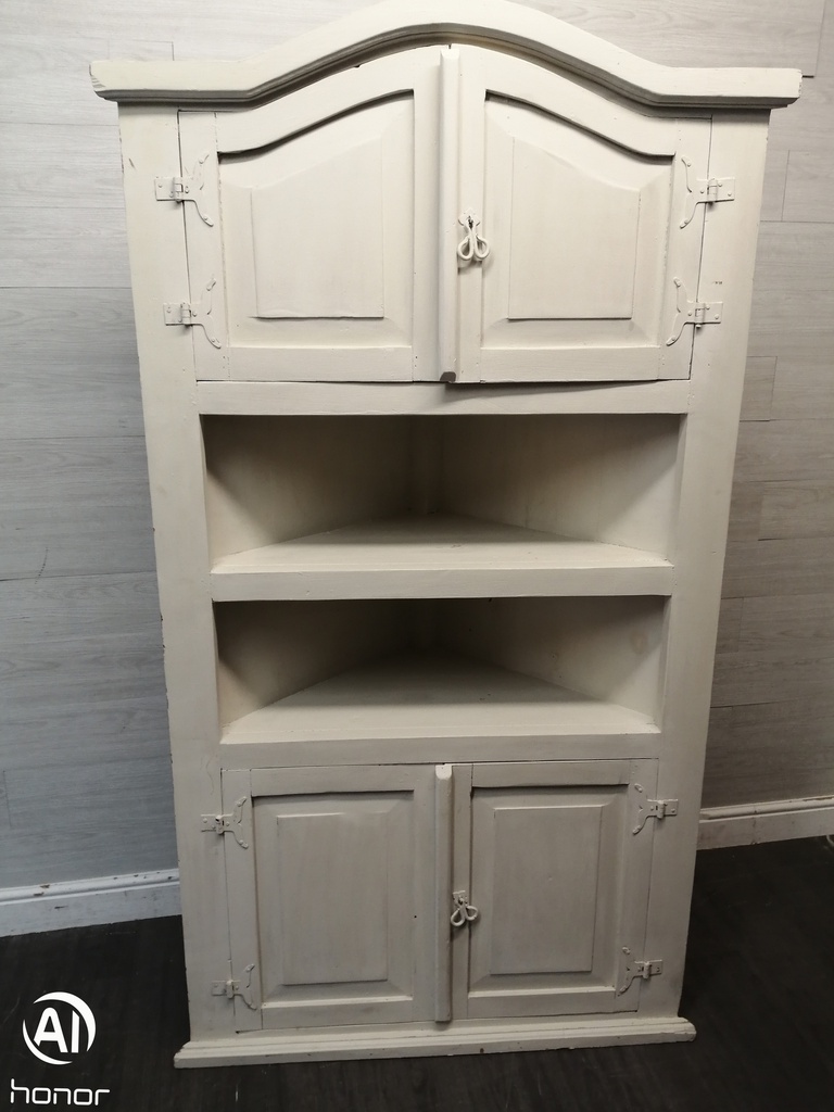Shabby Chic Painted Mexican Pine Corner Unit