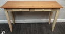 Shaker style pine 2 two drawer console table