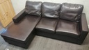 Neat faux leather l shape sofa