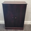 Dark Wood Style CD / DVD Cupboard