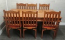 SHEESHAM DINING TABLE &amp; SIX CHAIR SET