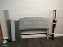 4ft6"  Velevet Style Grey  Bed Frame
