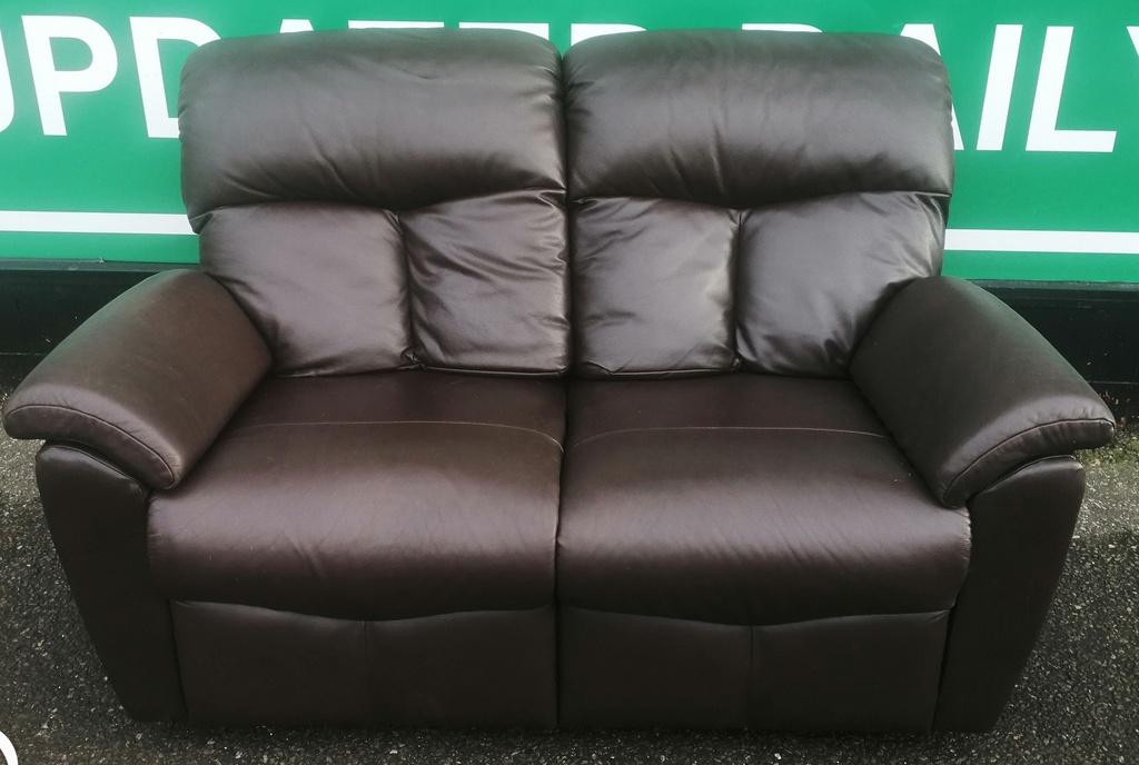G PLAN Classic Two Seater Leather Sofa