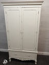WHITE FRENCH STYLE NEAT DOUBLE WARDROBE