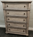 STUNNING LARGE GREY WASH STYLE CHEST DRAWERS