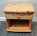 SINGLE DRAWER PINE BEDSIDE