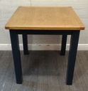 NEAT SQUARE OAK DINING TABLE
