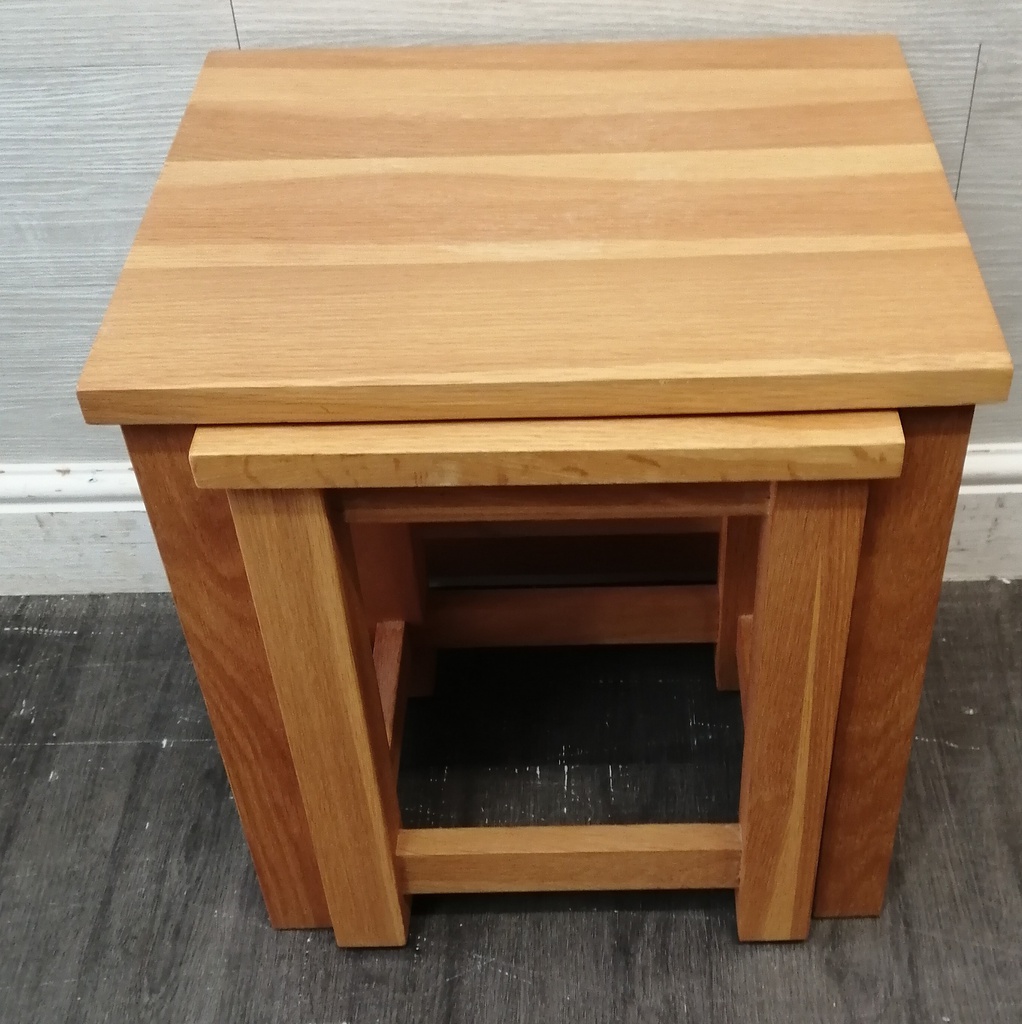 Nest of Two oak Tables