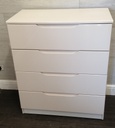 lovely modern white/ cream gloss chest