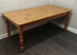 [HF16809] 6FT SOILD PINE DINING TABLE