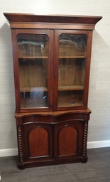 [HF16818] antique victorian bookcase display unit /cupboard