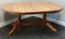 [HF16821] Ikea Oval Pine Extending Dining Table