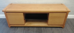 [HF17397] QUALITY OAK TV BENCH/STAND