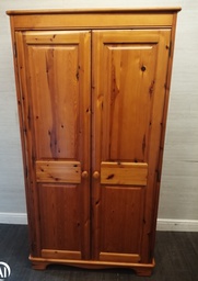 [HF17468] QUALITY DOUBLE PINE WARDROBE