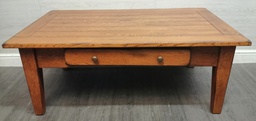 [HF17559] Rustic  Coffee Table with Drawer