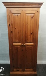 [HF17974] SOLID PINE DOUBLE WARDROBE