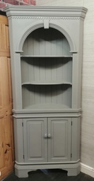 [HF18042] Quality Painted Solid Pine Barrell Back Corner Unit