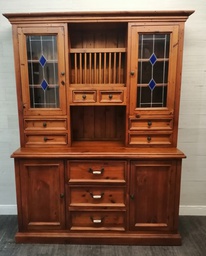 [HF18300] Quality Large Mexican Solid Pine Glazed  Dresser