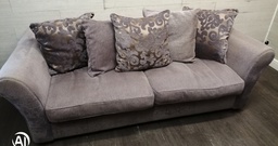 [HF18420] THREE SEATER GREY SOFA FROM FURNITURE VILLAGE